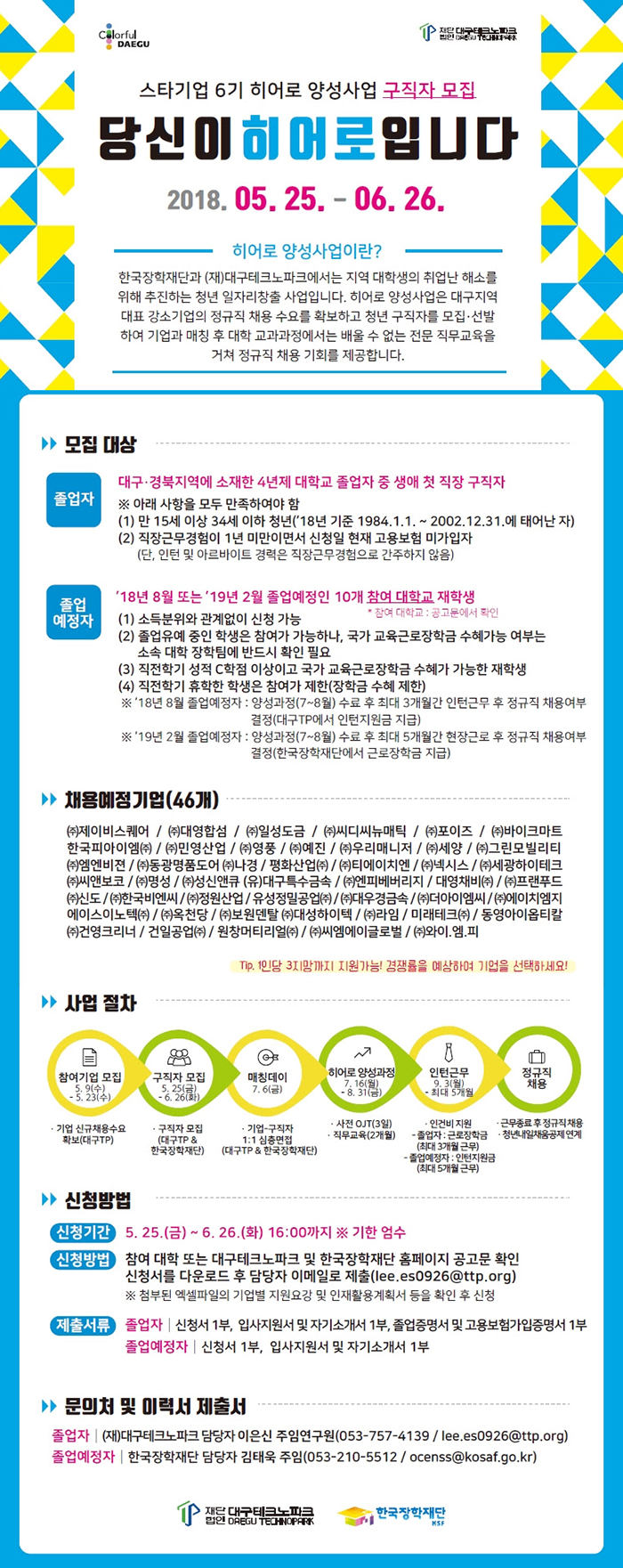 [취업처] 스타기업 6기 히어로양성사업 모집 안내 이미지